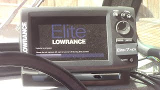 Oregon Fishing - HOW TO - Lowrance Elite7 HDI Software Update