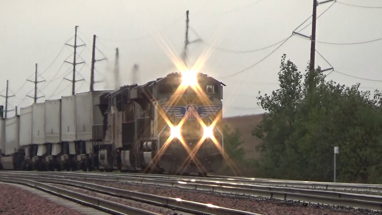 70mph Z-Train! UP SD70ACe 8463 w/ Awesome Horn Hauls Z-Train on 10/5/19