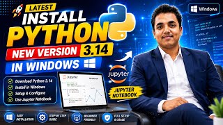 Install a Python New Version In Windows ⭐️ Jupyter Notebook Used #python#programming 📈