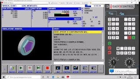 N°4 Tutorial #fanuc  Manual Guide #cnc ! Contouring and pocketing with live tools