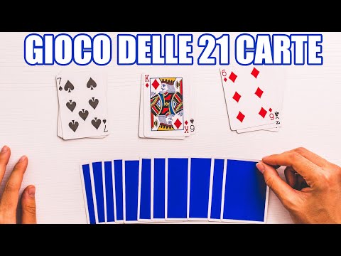 IL GIOCO DI MAGIA DELLE 21 CARTE (Facilissimo da fare)