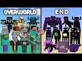 OVERWORLD vs END - Minecraft Mob Battle