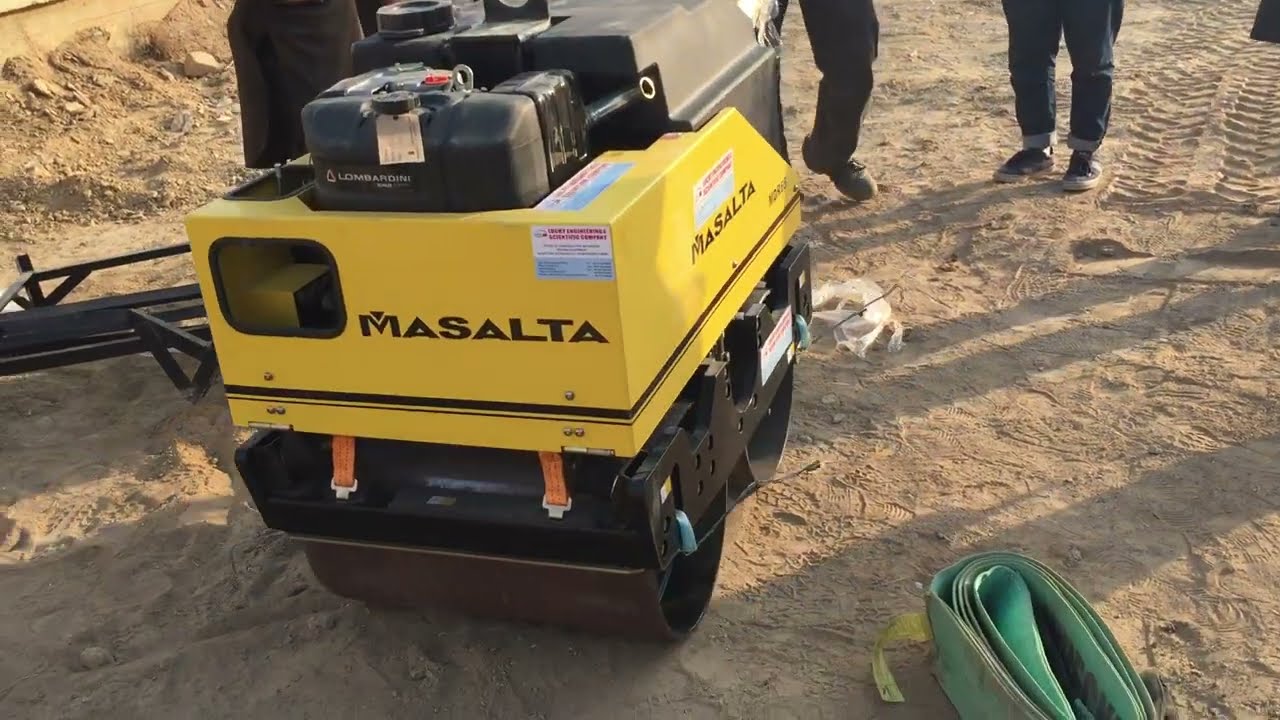 Double Drum Walk Behind Vibratory Road Roller 