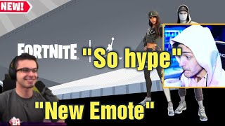 STREAMERS REACT TO *NEW* AIR JORDAN x FORTNITE SKINS + EMOTE! | FORTNITE SEASON 8