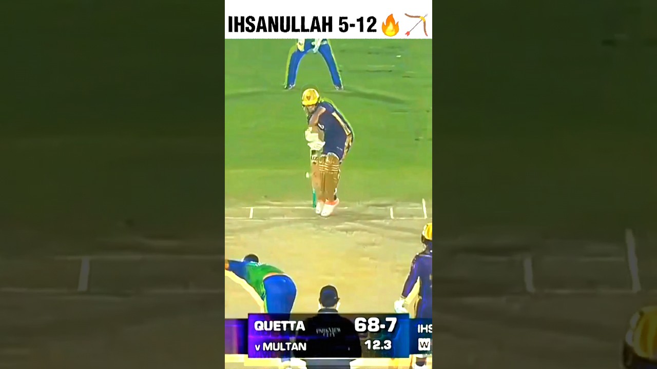 IHSANULLAH Rapid Bowling 5️⃣-1️⃣2️⃣ vs Quetta in PSL 
