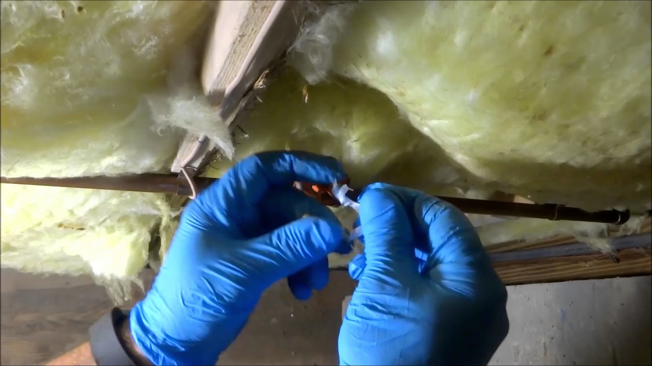 water leak in crawl space YouTube