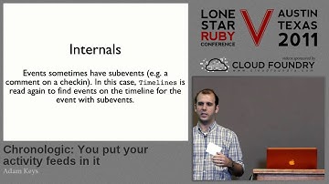 Lone Star Ruby Conference 2011 - Chronologic and Cassandra at Gowalla by Adam Keys