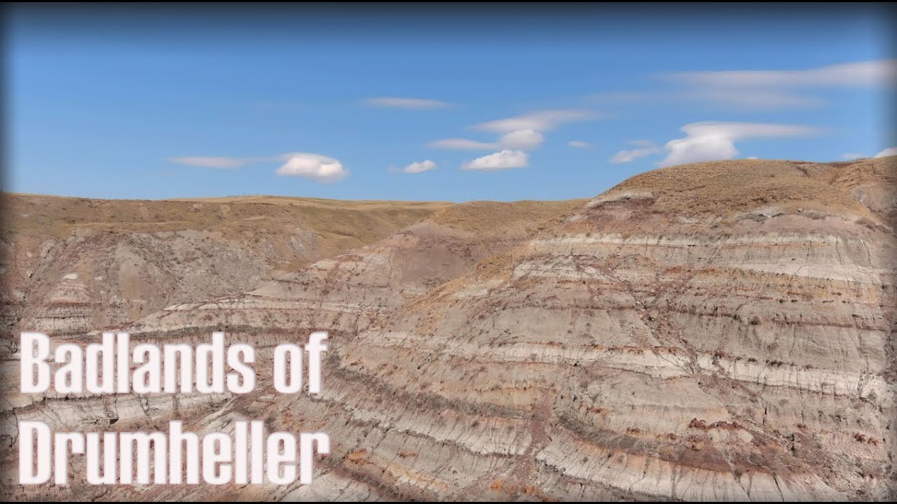 Badlands of Drumheller Alberta Canada - Drone Flight 4K