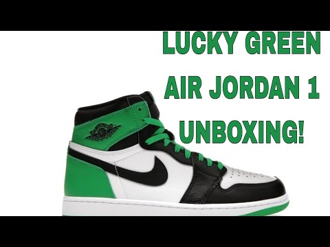 lucky green jordan 1 unboxing