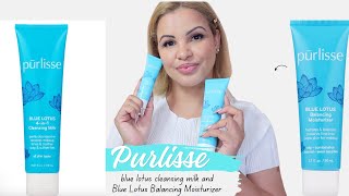 Athlete Statistics purlisse blue lotus cleansing milk and Blue Lotus Balancing Moisturizer
