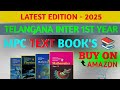 Telangana Inter 1st Year MPC Books 📚 2025 | Buy on Amazon | Mathematics, Physics &amp; Chemistry#mpcbook