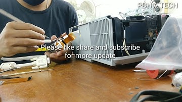 Hitachi cp-rx80 lcd projector how to change lcd new