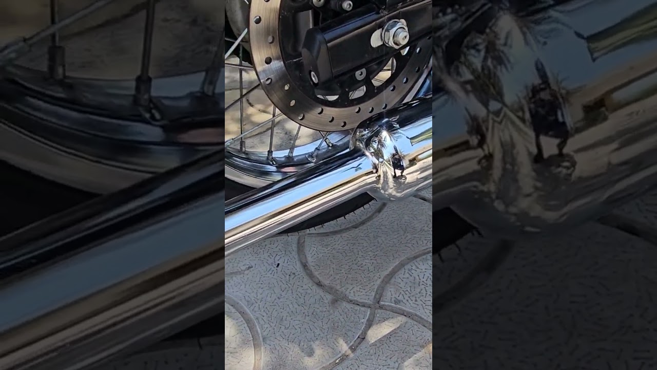 New Bullet 350 After Market Modification Total Complete exhaust change uce empty c-bend installed