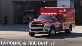 LAFD (NEW RESCUE) 804 RESPONDING