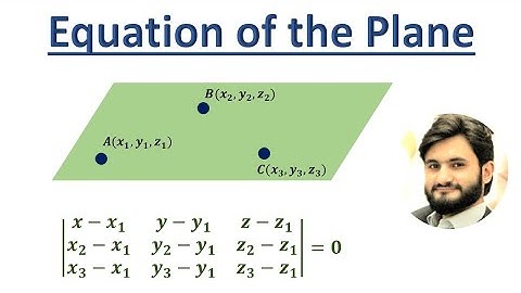 Find the equation of plane that passes through (1,1,-1), (2,0,2) and (0,-2,1) | Mahmood Ul Hassan |