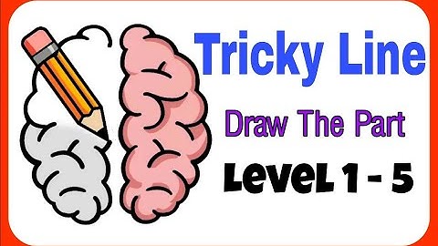 Tricky Line Draw The Part Level 1-5 (1,2,3,4,5)  Walkthrough Solution #TrickyLineDrawThePart #Shorts