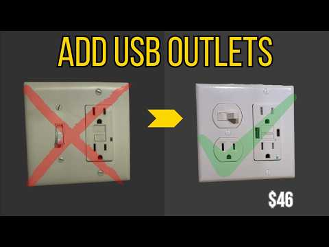How To Add Usb-c Outlets To Bathroom - Install Gfci Usb Outlet & Switch Combo Easy Upgrade