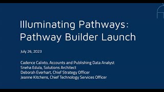 Credential Registry Pathway Builder Launch Webinar Recording