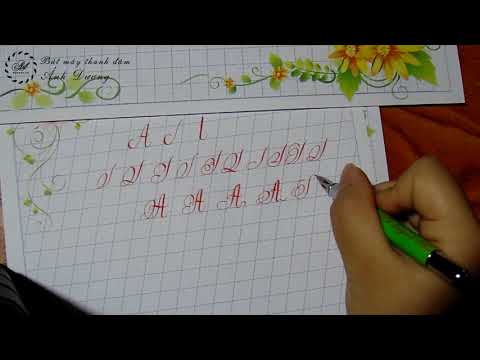 Video Cách viết chữ A sáng tạo - Mẫu chữ A sáng tạo - youtube