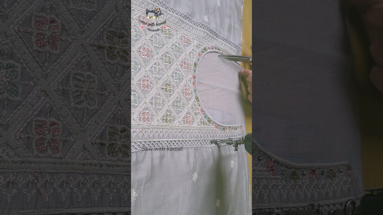 Readymade  Neck Design pe lining Aster kaise attach karen 