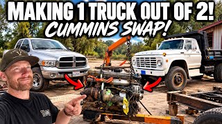 This Ford is going to be unreal!! Common rail Cummins! Destroying a great dodge for this