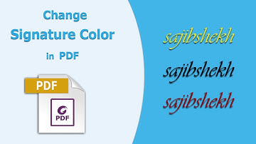 How to change signature color in a pdf document in Foxit PhantomPDF