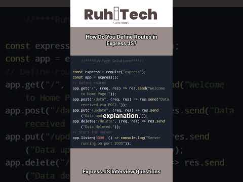 Express JS #expressjsinterviewquestions