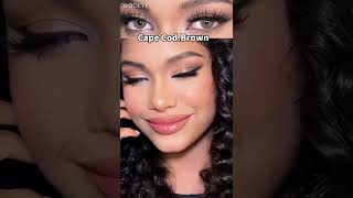 Cape Cod Brown color contact lenses -WOOEYE review