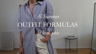 6 Simple & Chic Summer Outfit Formulas. 2022.