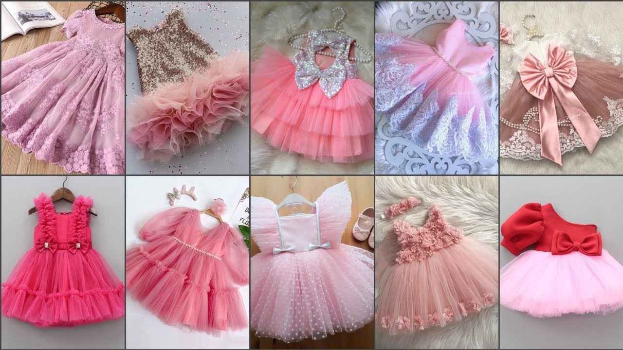 pink-net-frock-designs-for-baby-girls-dress-collection-youtube