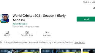 World Cricket 2021 Cricket Game Lounch on Play store || Go and Download Now screenshot 3