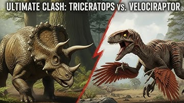 Ultimate Clash: Triceratops vs. Velociraptor | Who Survives?