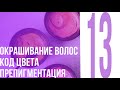 №13 Окрашивание волос Код цвета  Препигментация