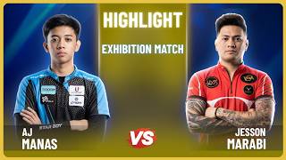 HIGHLIGHT - 𝗔𝗝 𝗠𝗔𝗡𝗔𝗦 vs 𝗝𝗘𝗦𝗦𝗢𝗡 𝗠𝗔𝗥𝗔𝗕𝗜| Exhibition match | Pool 10 ball Race 15