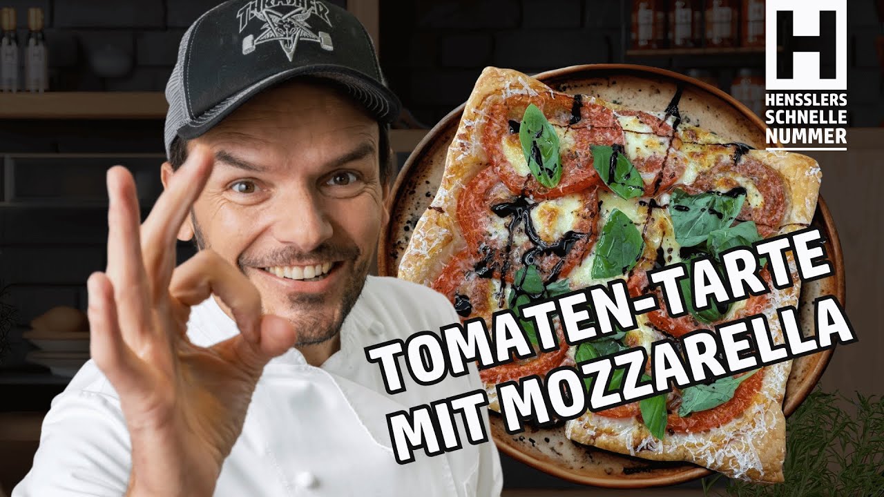 Schnelles Tomaten-Tarte mit Mozzarella Rezept von Steffen Henssler