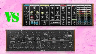 Behringer Model 15 vs KOBOL Expander SIMPLE TEST Only 1 Oscillator Saw & Square + Filter + ADSR