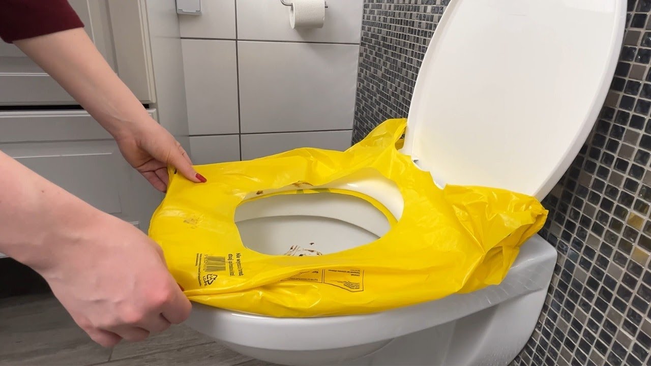 Put a bag on the toilet seat. Genius trick will stay with you forever ...