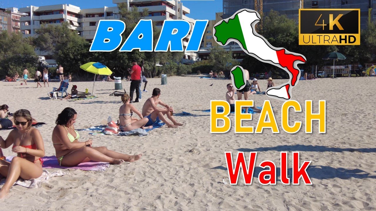 Bari Pane e Pomodoro Beach Walk 4K Italy