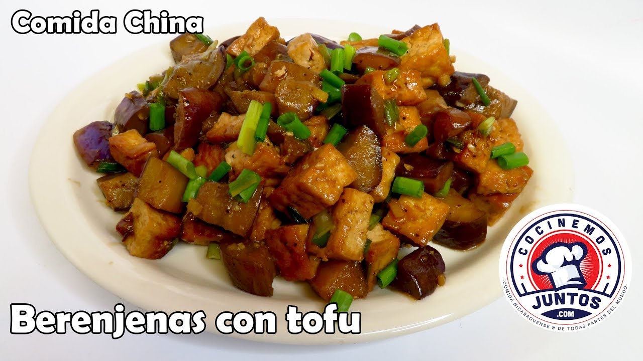 Berenjenas con tofu -  Comida China vegetariana