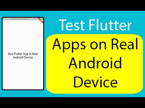 How to Run Fluter Apps on Real Devices.| JustWeCode | Flutter for beginners