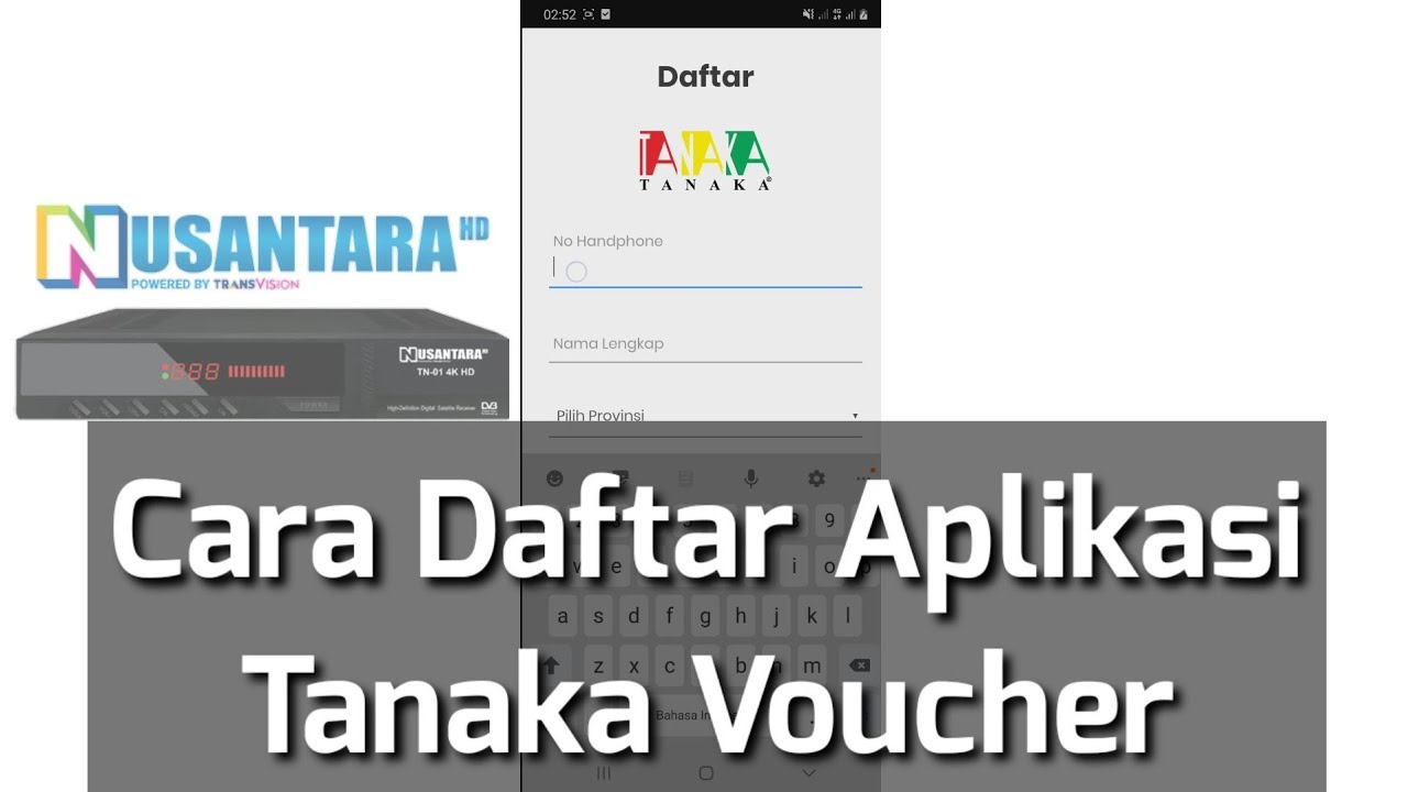 Cara Daftar Dan Sign Up App Tanaka Voucer
