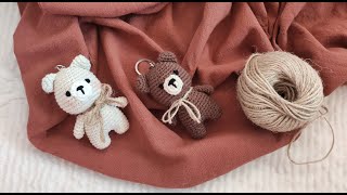 amigurumi ayıcık anahtarlık tarifi 1. Bölüm /ayıcık anahtarlık yapımı /crochet bear /amigurumi bear