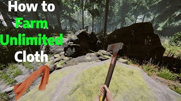How to Farm UNLIMITED Cloth Guide | The Forest