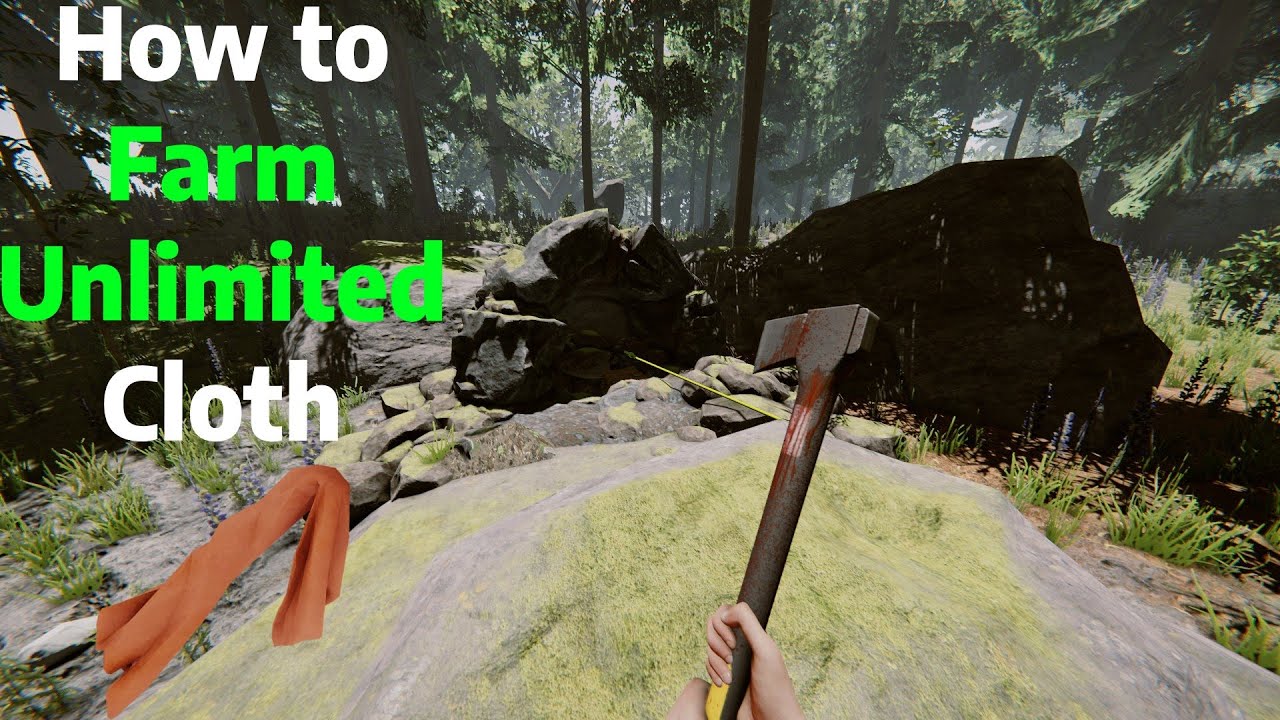 How to Farm UNLIMITED Cloth Guide | The Forest