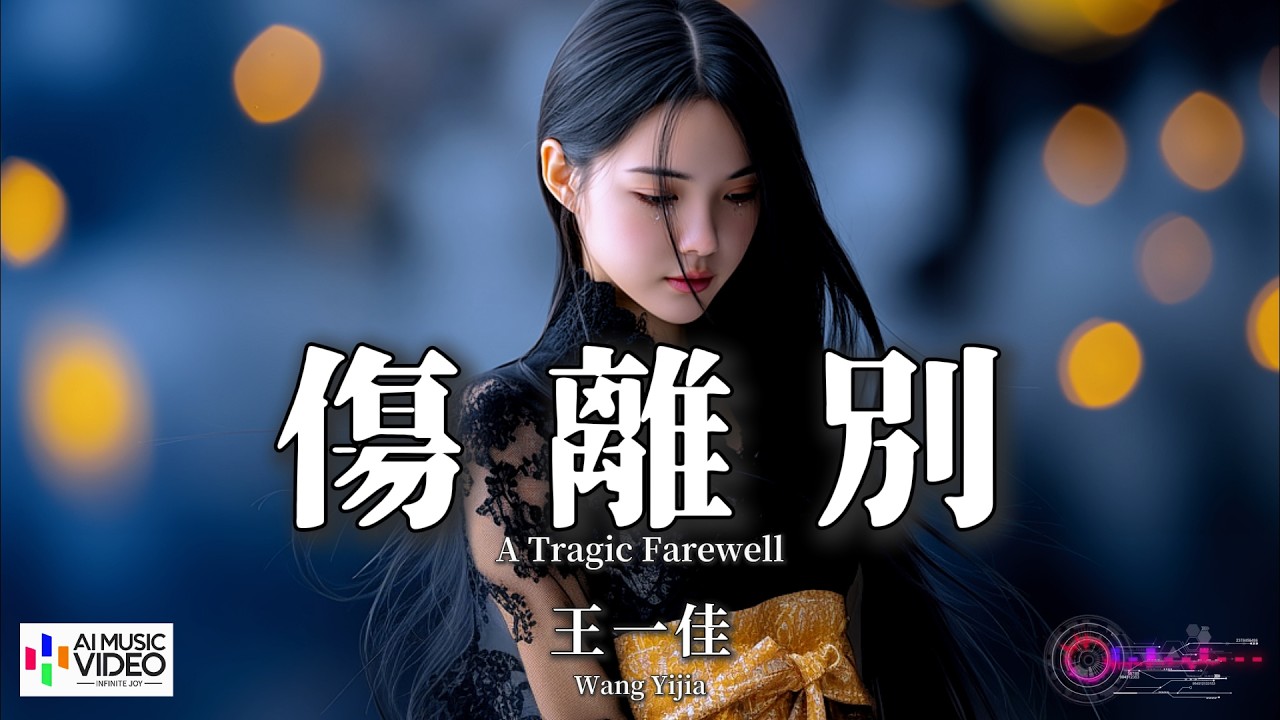 【高清MV】王一佳 - 傷離別（原唱：魏新雨）【Pinyin + Eng Sub | AI音樂視頻 | 繁體拼音英文動態字幕】Wang Yi ...
