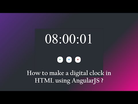 How to make a digital clock using Javascript (AngularJS)| AngularJS $interval | toLocaleTimeString()