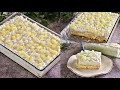 كيكة الأناناس البارده مع جوز الهند حلويات صيفيه منعشه Cold Pineapple Cake With Coconut 