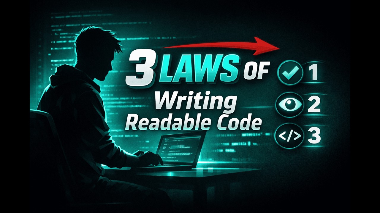 The 3 Laws of Writing Readable Code - YouTube