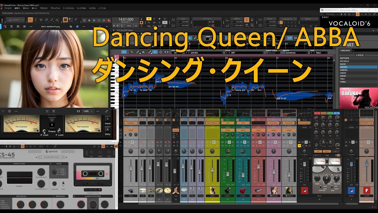 DAW cover】Dancing Queen(ダンシング・クイーン)/ ABBA feat.SAKURA