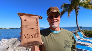 23 YEAR OLD MRE - PORK CHOP IN JAMAICAN SAUCE AND NOODLES